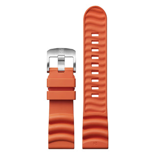 Nitrilrubber Armband, 24 mm, FPX.2405.35Q.K, für Bear Grylls 3729.NGU Uhr, Orange