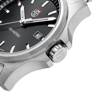 Sport Timer, 43 mm, Sport Uhr - 2521	,Detailansicht Ziffernblatt und Krone