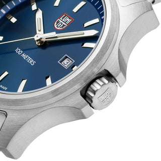 Sport Timer, 43 mm, Sport Uhr - 2523	,Detailansicht Ziffernblatt und Krone
