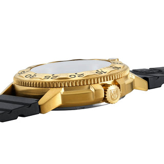 SEAL Foundation, 43 mm, Militäruhr / Taucheruhr - 3221.NSF, Seitenansicht mit Krone und Armband
