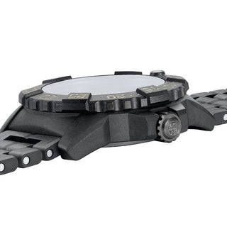 Navy SEAL, 45 mm, Militäruhr / Taucheruhr  - 3510	, Seitenansicht mit Krone und Armband