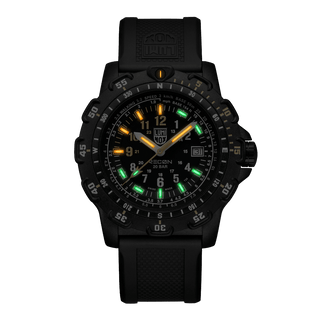 RECON Point Man, 45 mm, Heritage Uhr - 8825.H.SET	, Nachtansicht mit grünen und orangenen Leuchtröhren
