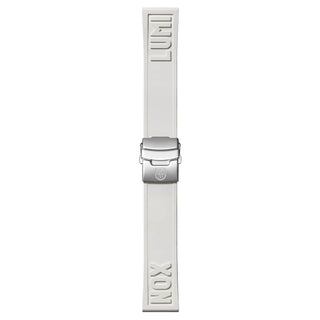 Kautschuk Armband, 24 mm, FPX.2406.10Q.K, Weiß, passend für XS - XL Größen 