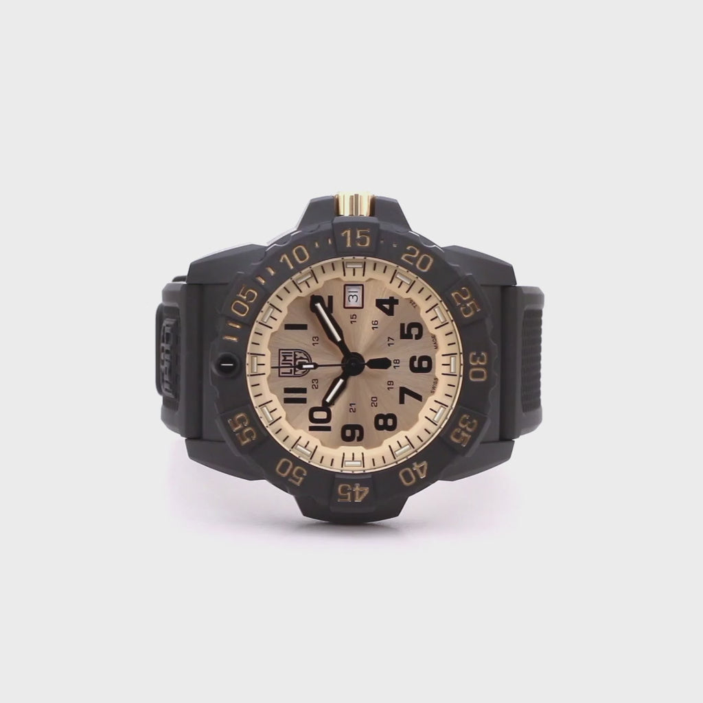 Navy SEAL GOLD Limited Edition, Diver Watch - 3505.GP.SET, 360 Grad Video der Armbanduhr