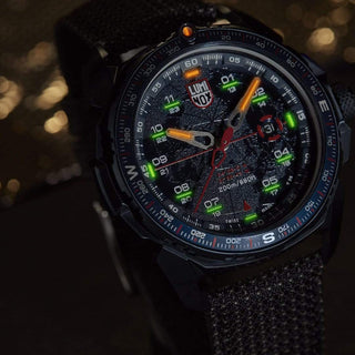 ICE-SAR Arctic, 46 mm, Outdoor Uhr - 1203, UV Shot grüne und orangene Leuchtröhren
